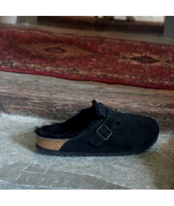 Birkenstock Boston Shearling Suede Leather les ligaments