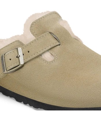 Birkenstock Boston Shearling Suede Leather Dans la société mordern