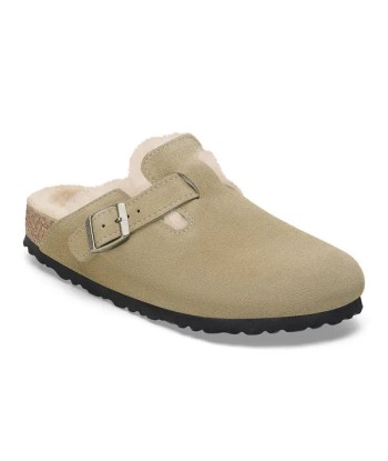 Birkenstock Boston Shearling Suede Leather Dans la société mordern