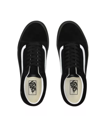 Vans Old Skool Pig Suede noir la colonne vertébrale