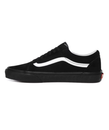 Vans Old Skool Pig Suede noir la colonne vertébrale