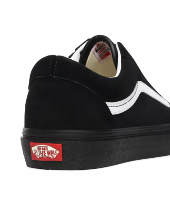 Vans Old Skool Pig Suede noir la colonne vertébrale