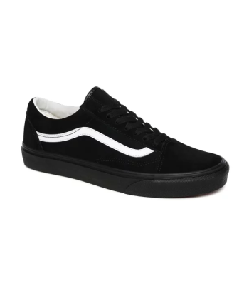 Vans Old Skool Pig Suede noir la colonne vertébrale