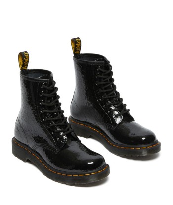 Dr. Martens Boots 1460 en cuire verni gaufré Amélioration de cerveau avec