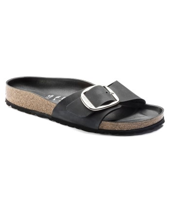 Birkenstock Madrid Big Buckle Noir rembourrage situé sous