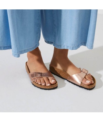 Birkenstock Madrid Metallic Copper les muscles